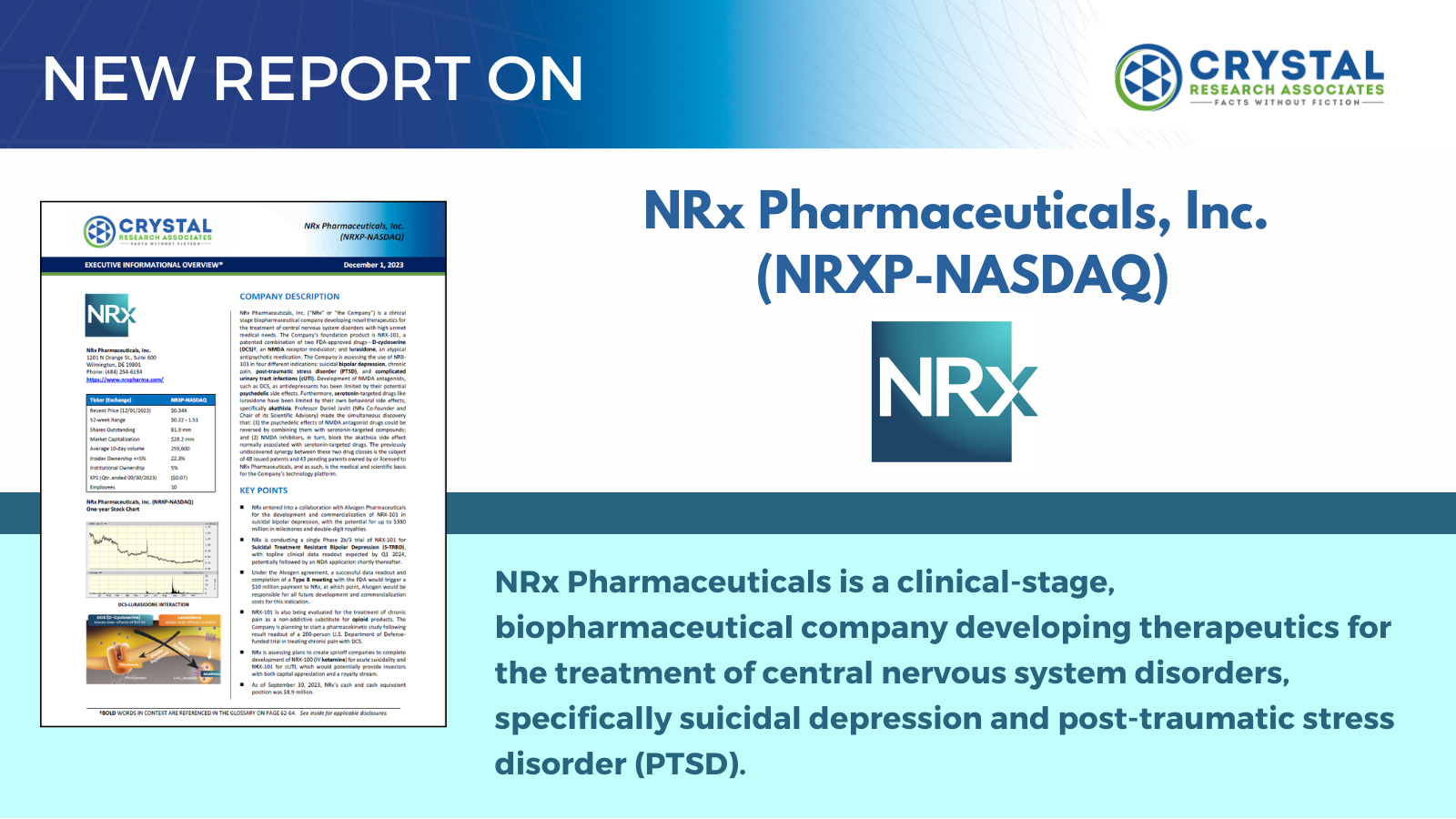 New Research On NRx Pharmaceuticals, Inc. (NRXP-NASDAQ)